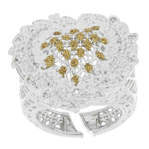 ANELLO "AMAZZONE" IN OTTONE CUORE