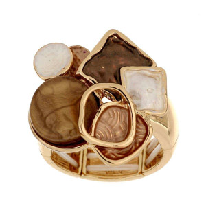 ANELLO 25 MM ARMONIA IN OTTONE