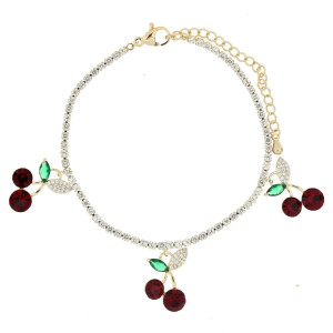 BRACCIALE CM 17+5 CHERRY IN ACCIAIO