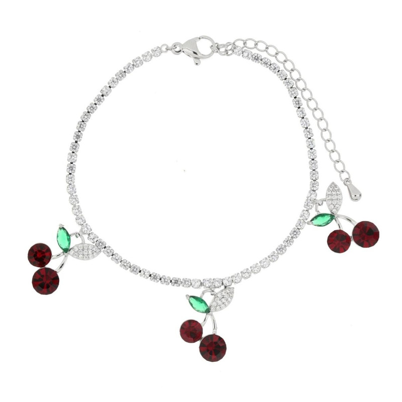 BRACCIALE CM 17+5 CHERRY IN ACCIAIO