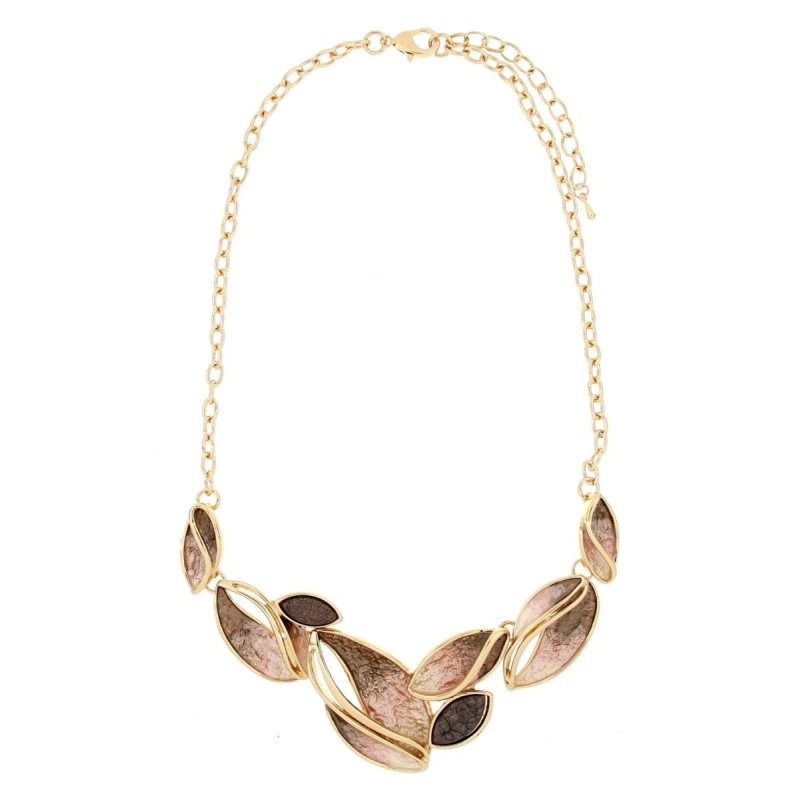 COLLANA ARMONIA CM 43+5 IN OTTONE
