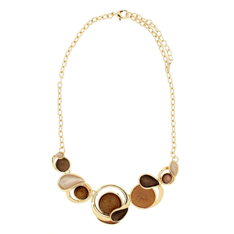 COLLANA ARMONIA CM 43+5 IN OTTONE