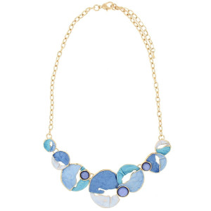 COLLANA ARMONIA CM 43+5 IN OTTONE