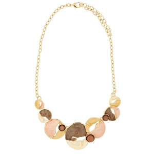 COLLANA ARMONIA CM 43+5 IN OTTONE