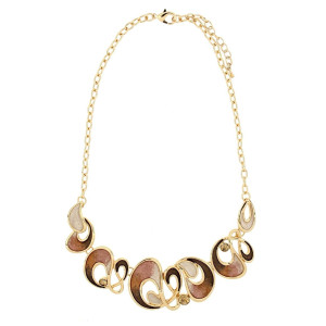 COLLANA ARMONIA CM 43+5 IN OTTONE