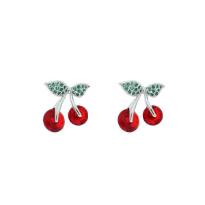 ORECCHINI CHERRY MM 15 IN ACCIAIO