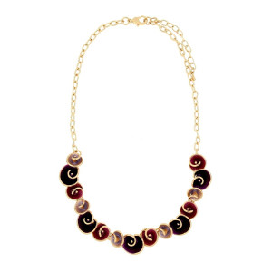 COLLANA CM 42+5 ARMONIA MM 14 IN OTTONE
