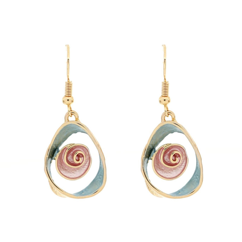 ORECCHINI MM 40X12 ARMONIA IN OTTONE