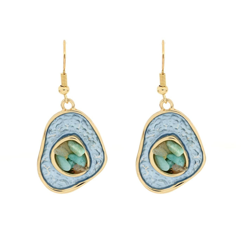 ORECCHINI MM 42X16 ARMONIA IN OTTONE