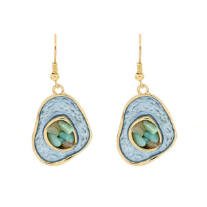 ORECCHINI MM 42X16 ARMONIA IN OTTONE