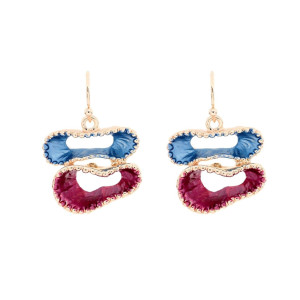 ORECCHINI MM 30X14 ARMONIA IN OTTONE