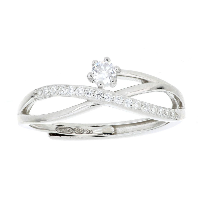ANELLO INFINITO MM 7 LUCE IN ARGENTO 925
