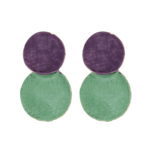 ORECCHINO ARMONIA CON CAVALLUCCIO MARINO MM 36 IN OTTONE