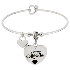 BRACCIALE "MAESTRA" IN ACCIAIO