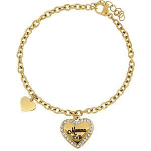BRACCIALE "MAMMA" CM 16+3 IN ACCIAIO