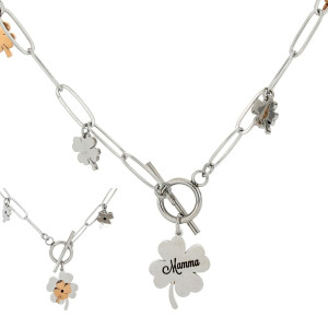COLLANA "IDEAL" IN ACCIAIO CUORI