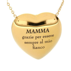 COLLANA "MAMMA" IN ACCIAIO