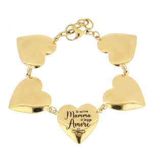 BRACCIALE "MAMMA" CM 18+3 IN ACCIAIO
