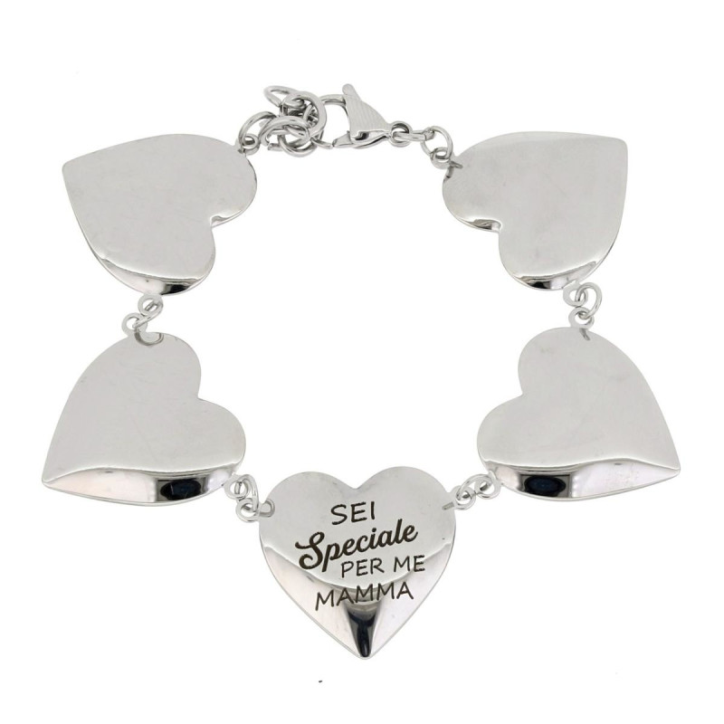 BRACCIALE "MAMMA" CM 18+3 IN ACCIAIO
