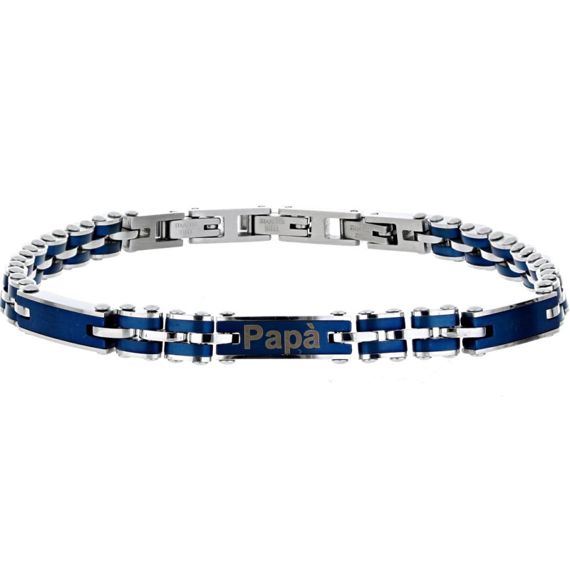 BRACCIALE CM 22 PAPA' IN ACCIAIO