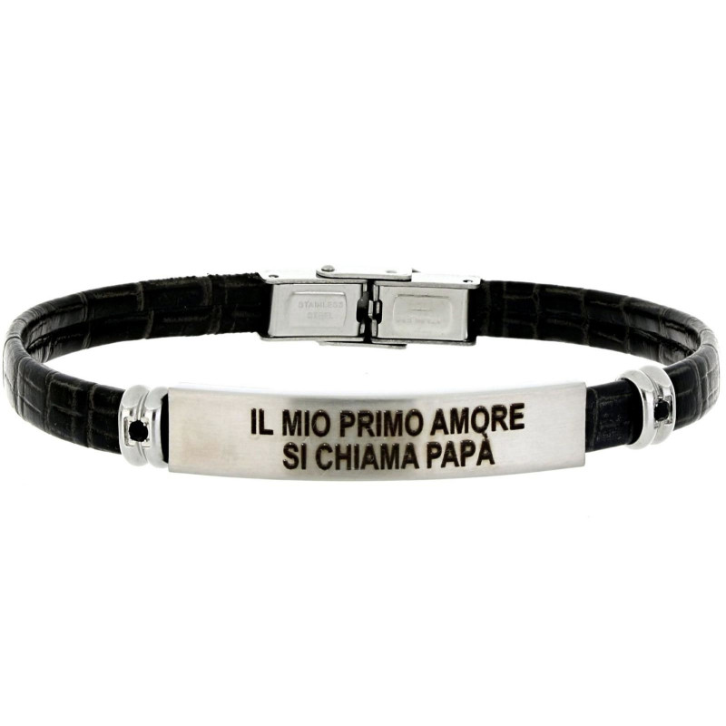 BRACCIALE CM 21 PAPA' IN ACCIAIO