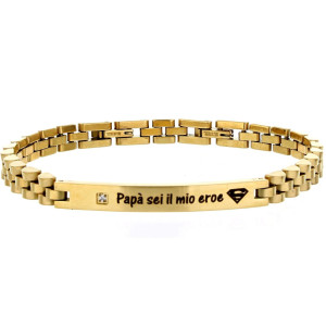 BRACCIALE CM 21 PAPA' IN ACCIAIO