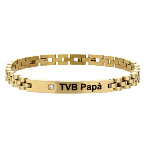 BRACCIALE CM 21 PAPA' IN ACCIAIO