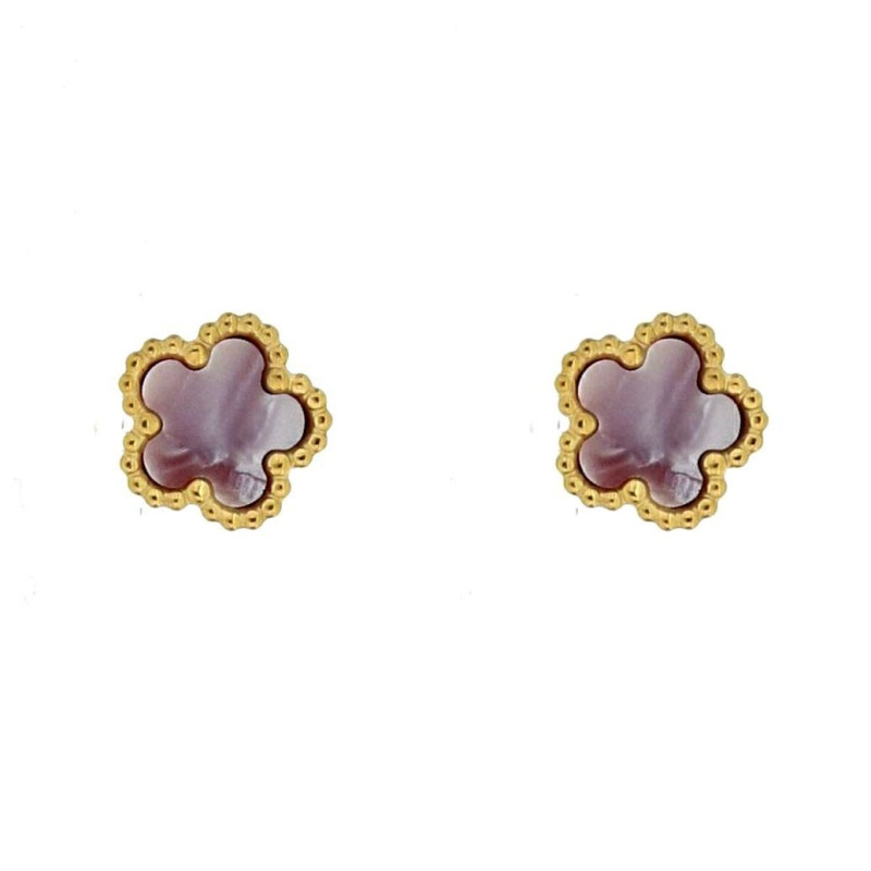 ORECCHINI CALLIOPE IN ACCIAIO FIORE MM 12