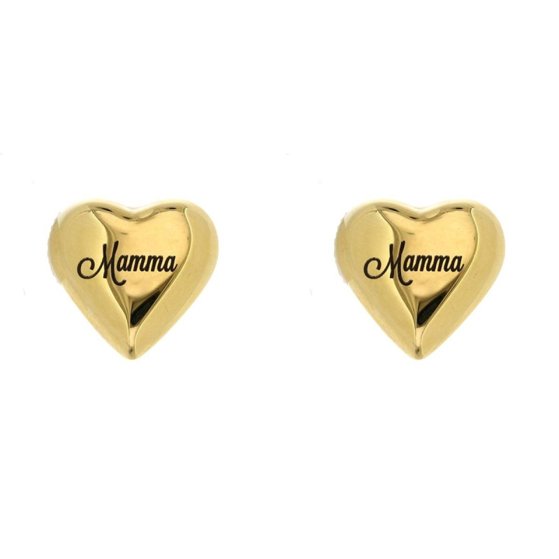 ORECCHINI "MAMMA" MM 18  IN ACCIAIO