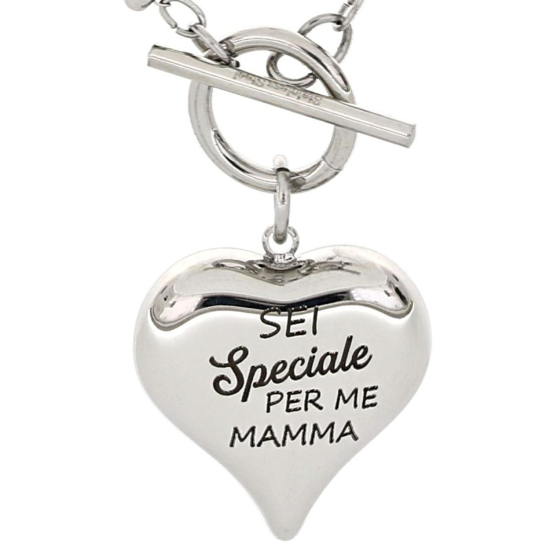 COLLANA "MAMMA" IN ACCIAIO