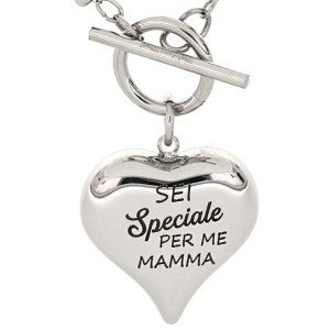 COLLANA "MAMMA" IN ACCIAIO