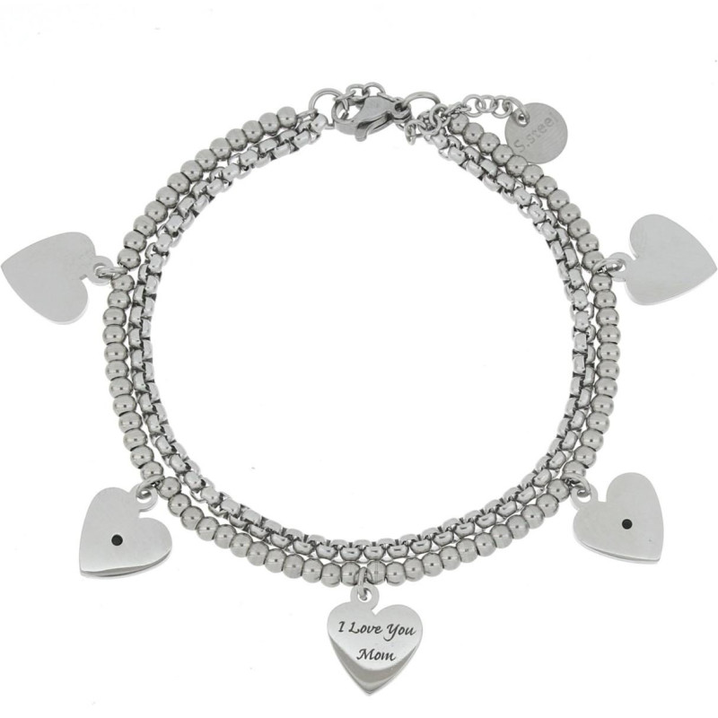BRACCIALE "MAMMA" IN ACCIAIO