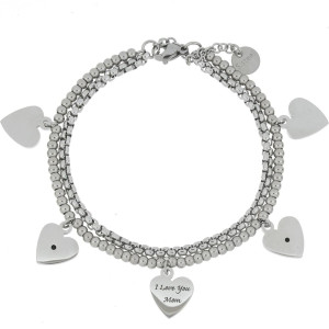 BRACCIALE "MAMMA" IN ACCIAIO