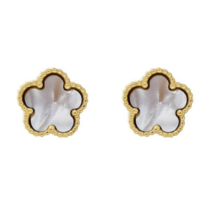 ORECCHINI CALLIOPE FIORE MM 12 IN ACCIAIO