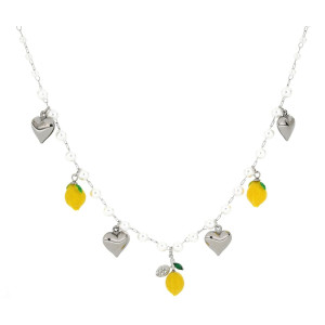 COLLANA "AMALFI" CM 40+4 IN ACCIAIO