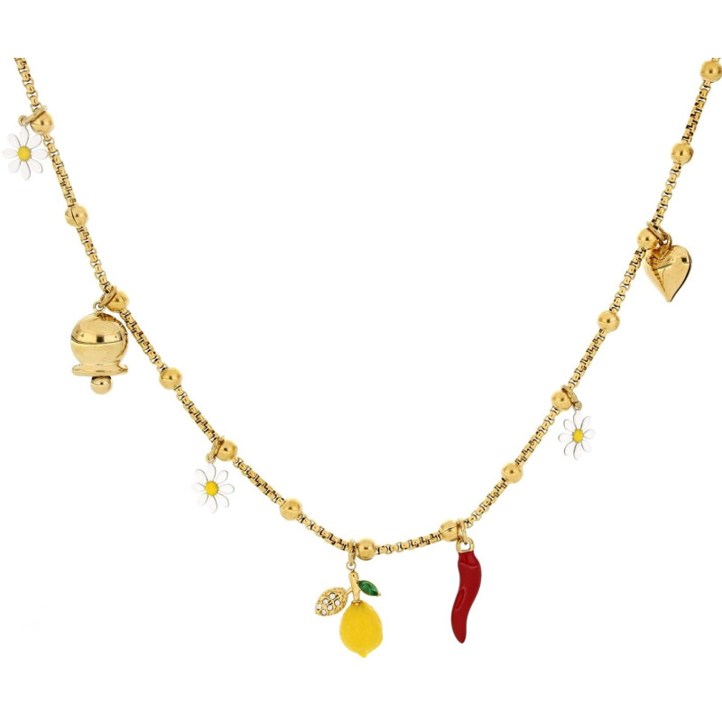 COLLANA "AMALFI" CM 40+4 IN ACCIAIO