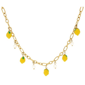 COLLANA "AMALFI" CM 40+4 IN ACCIAIO