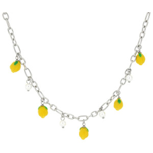 COLLANA "AMALFI" CM 40+4 IN ACCIAIO