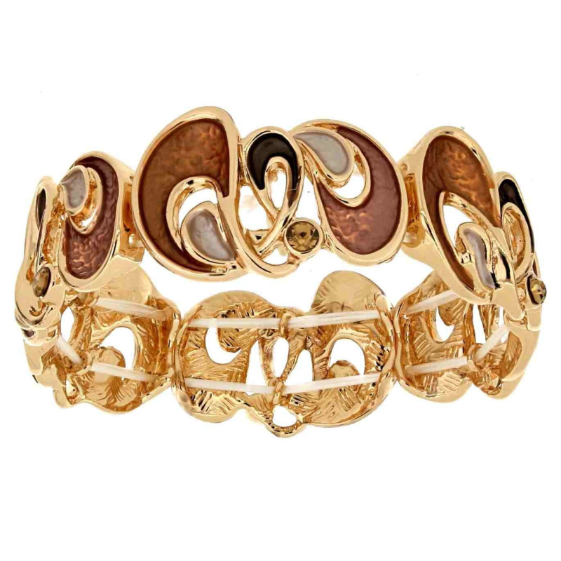 BRACCIALE MM 22 ARMONIA IN OTTONE