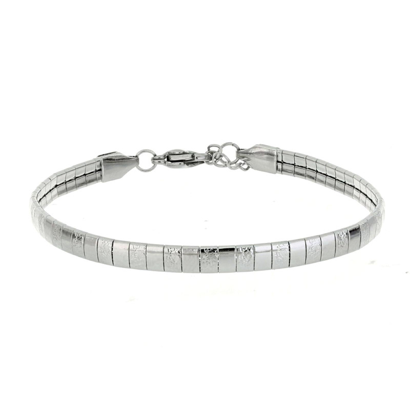 COLLANA "REA" CM 16+3 E MM 4 IN ACCIAIO