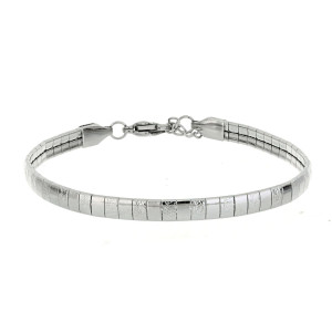 BRACCIALE "REA" CM 16+3 E MM 4 IN ACCIAIO