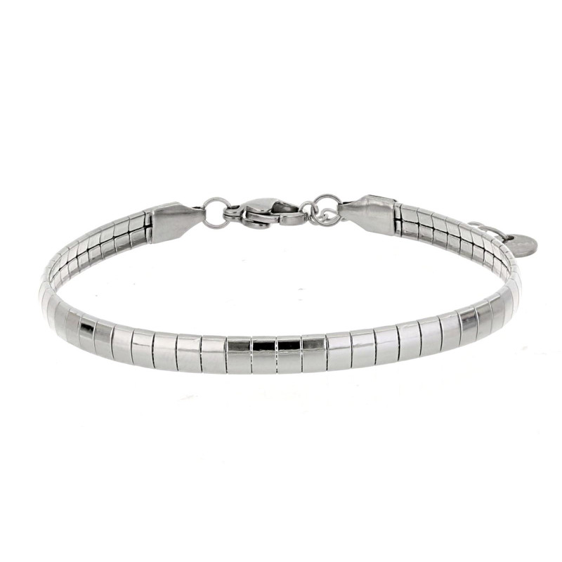 COLLANA "REA" CM 16+3 E MM 4 IN ACCIAIO