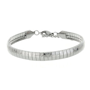 BRACCIALE "REA" CM 16+3 E MM 6 IN ACCIAIO