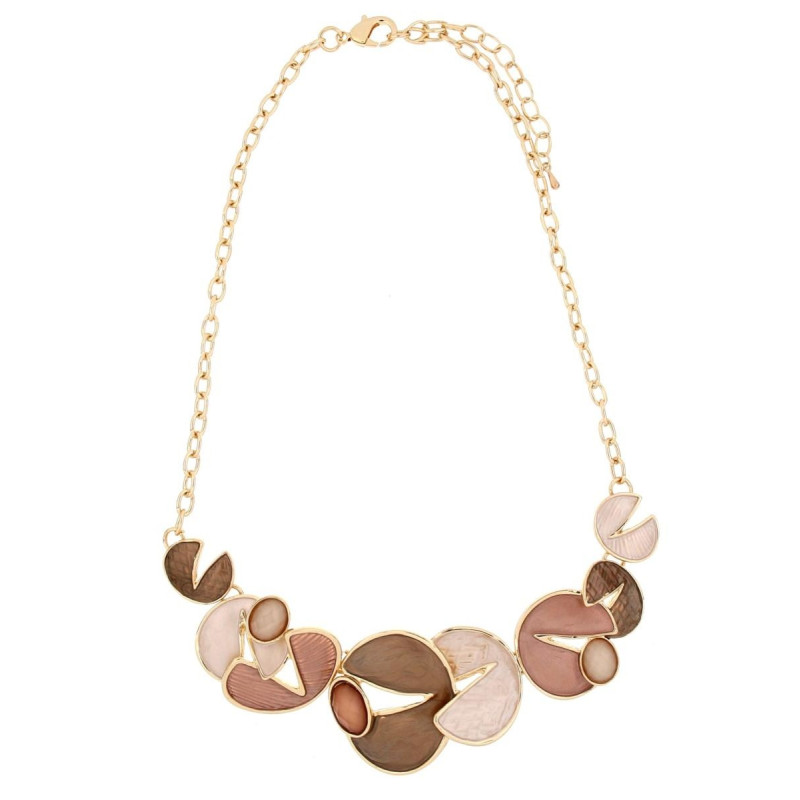 COLLANA CM 42+5 ARMONIA IN OTTONE MM 34