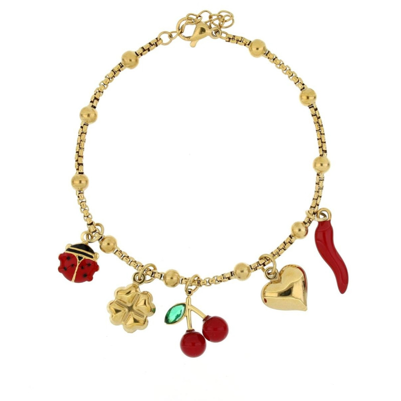 BRACCIALE "CHERRY" CM 17+2 IN ACCIAIO