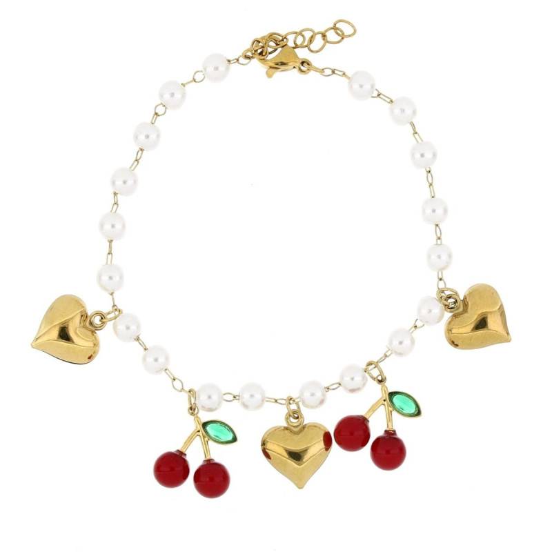 BRACCIALE "CHERRY" CM 17+2 IN ACCIAIO