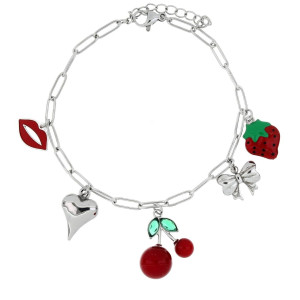 BRACCIALE "CHERRY" CM 17+2 IN ACCIAIO