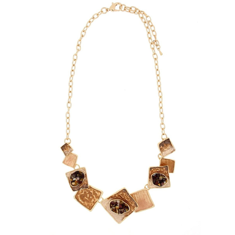 COLLANA ARMONIA CM 42+5 IN OTTONE