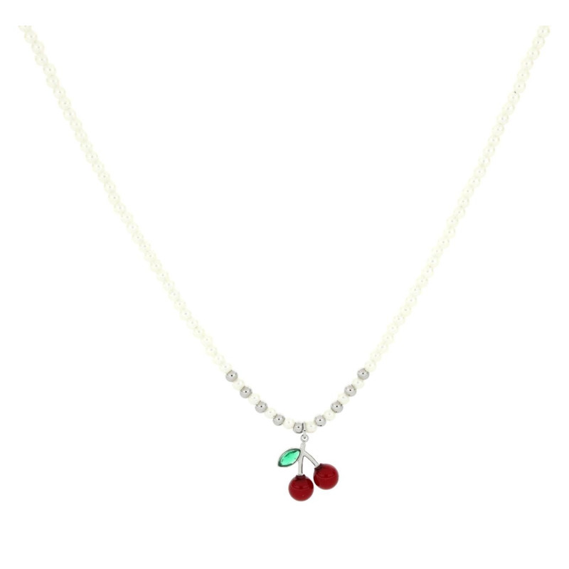 COLLANA CM 40+5 CHERRY IN ACCIAIO