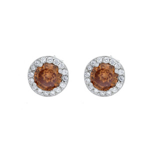 ORECCHINI DUBAI TONDO MM 7,4 IN ARGENTO 925